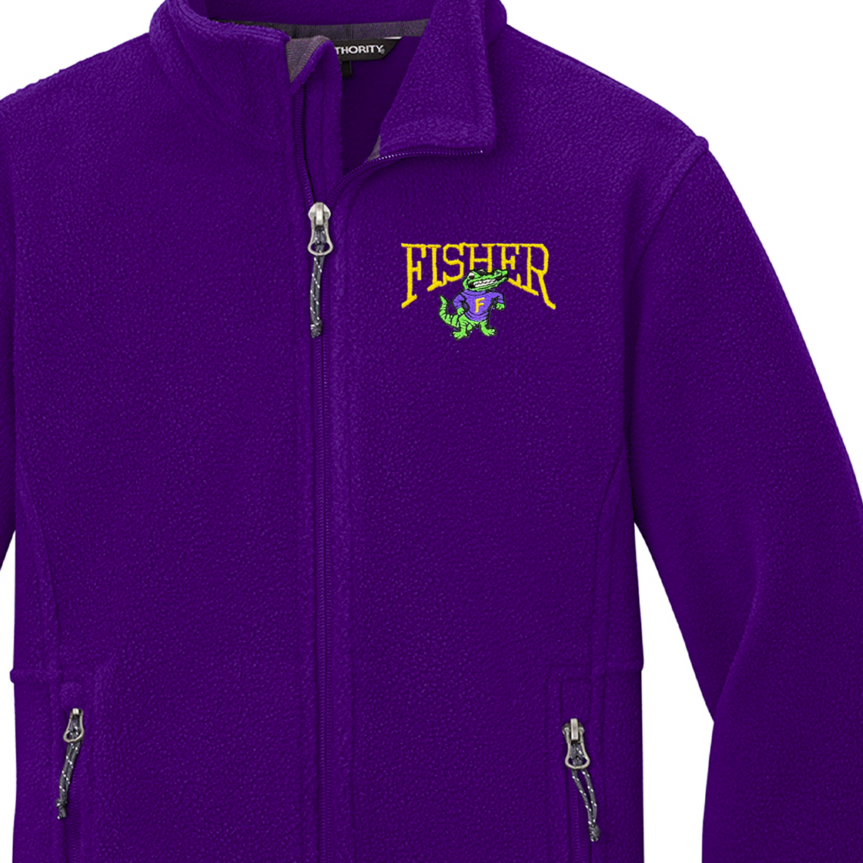 Fisher Middle/High School Purple Fleece Jacket