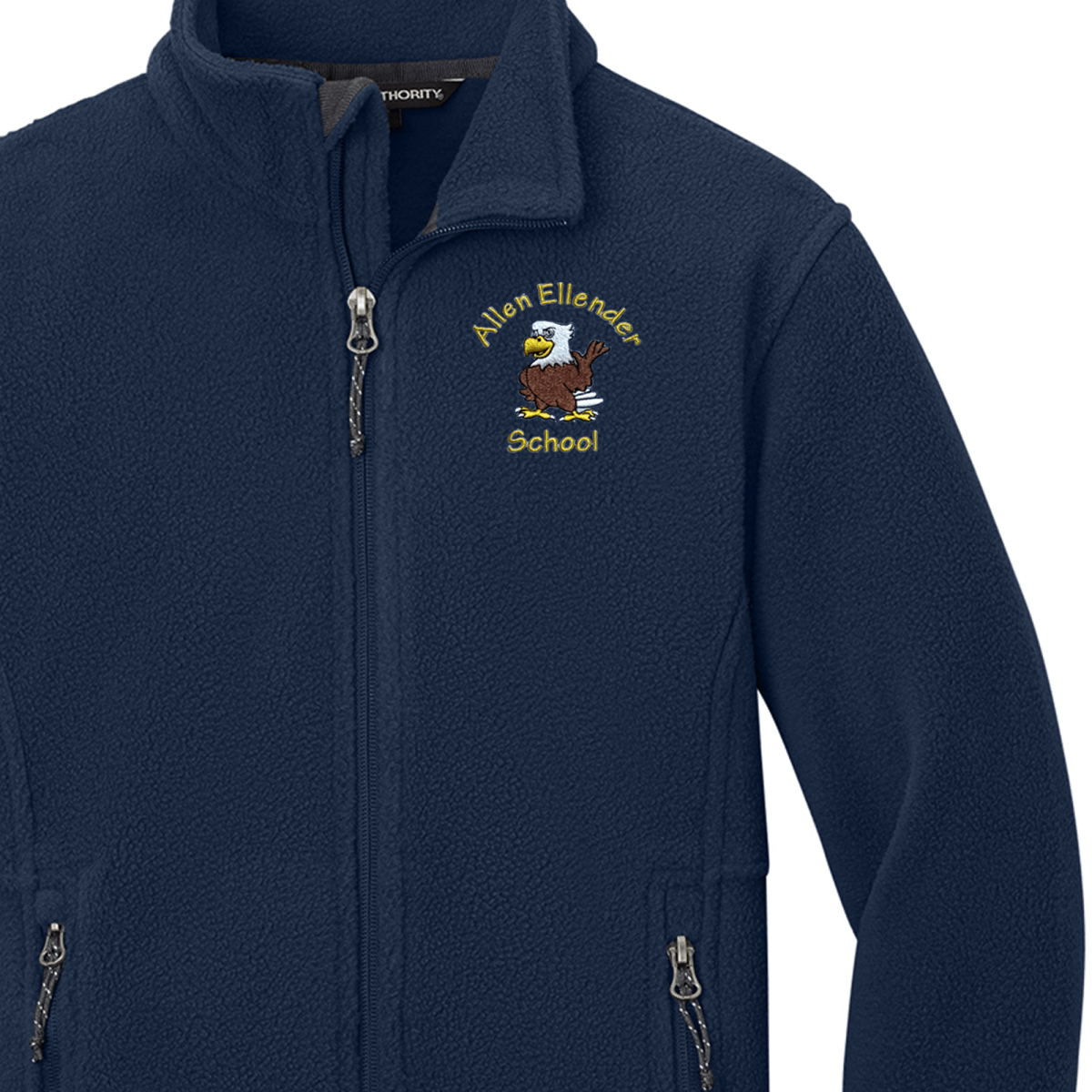 Allen Ellender Navy Fleece Jacket - Logo Express Uniforms - School Uniforms