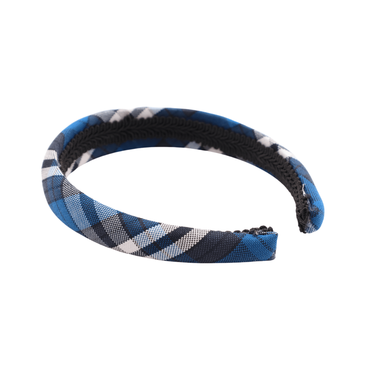 Black and Blue Plaid Padded Headband - OLPS - Logo Express Uniforms - School Uniforms