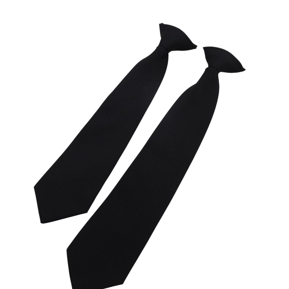 Black Clip - On Solid Tie - Logo Express Uniforms - School Uniforms