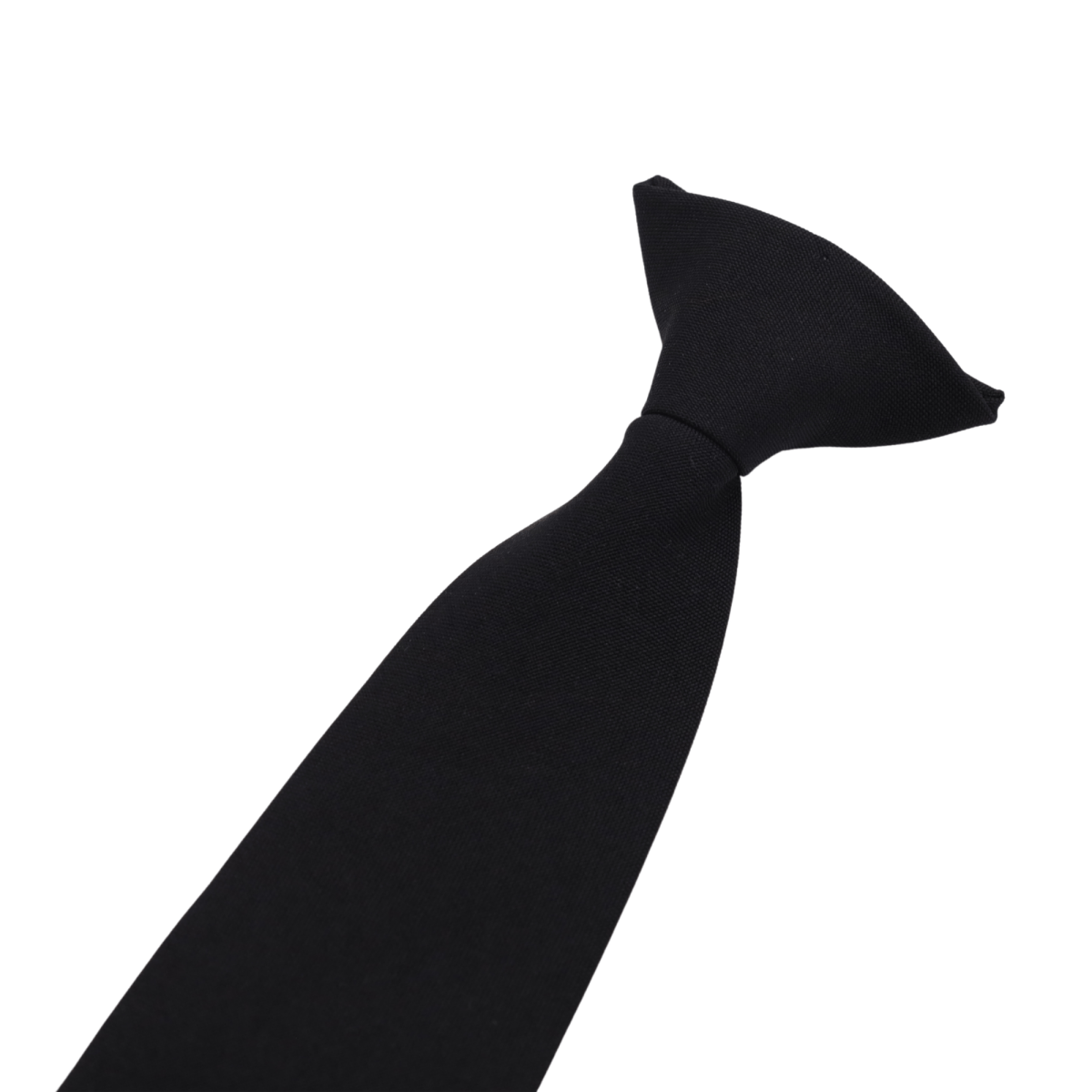 Black Clip - On Solid Tie - Logo Express Uniforms - School Uniforms