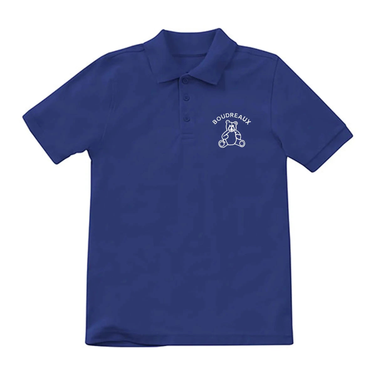 Boudreaux 6th-8th Grade Royal Polo - Logo Express Uniforms - School Uniforms