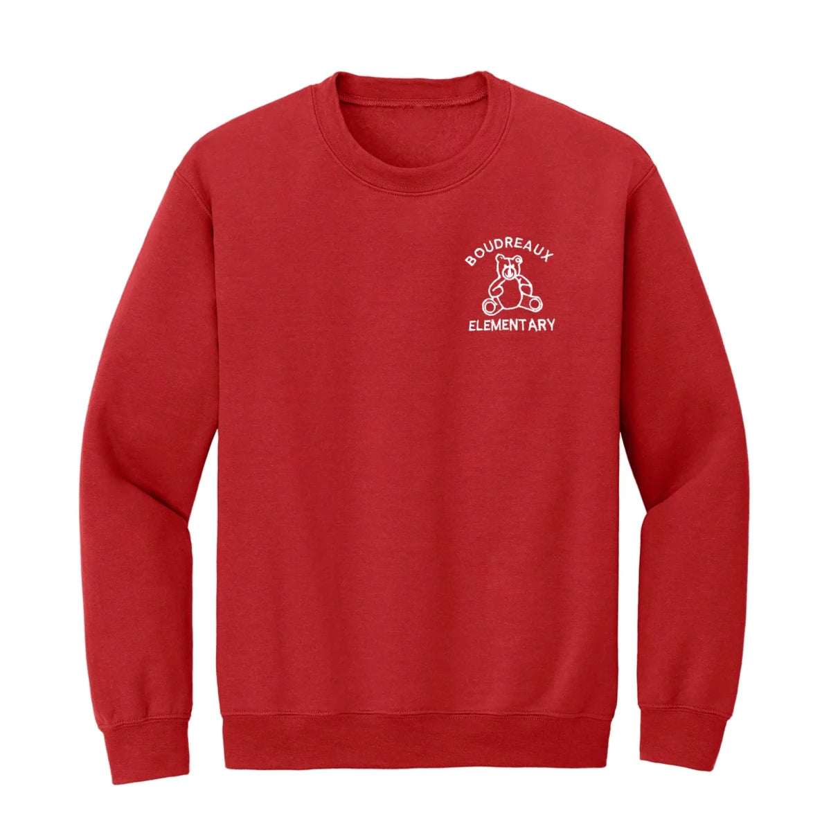 Boudreaux Red Sweatshirt - Logo Express Uniforms - School Uniforms