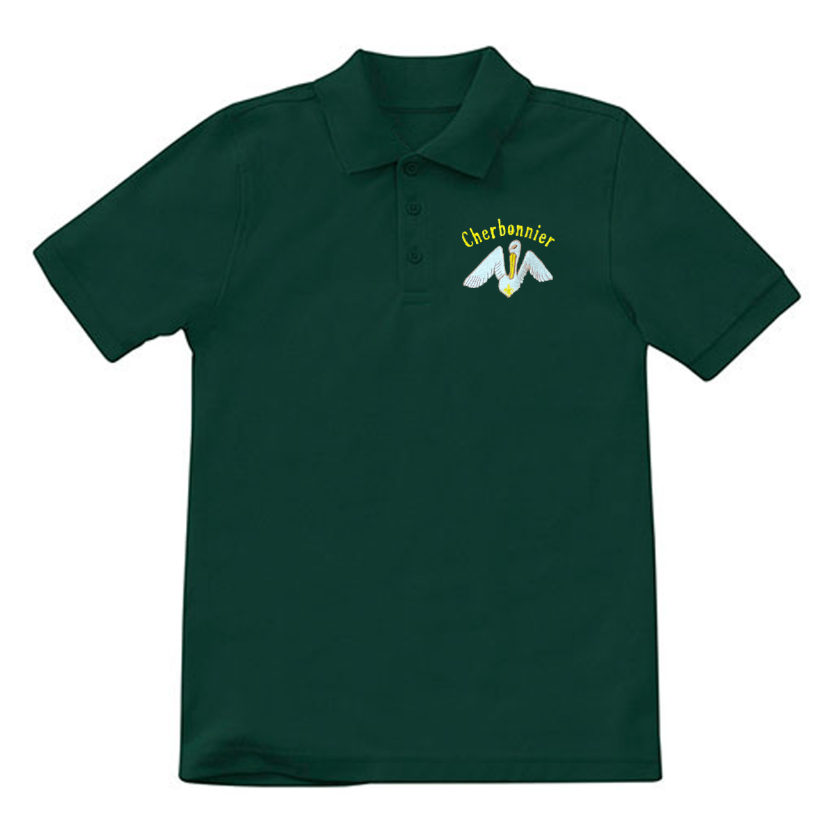 Cherbonnier Rillieux 1st - 5th Forest Green Polo - Logo Express Uniforms - School Uniforms