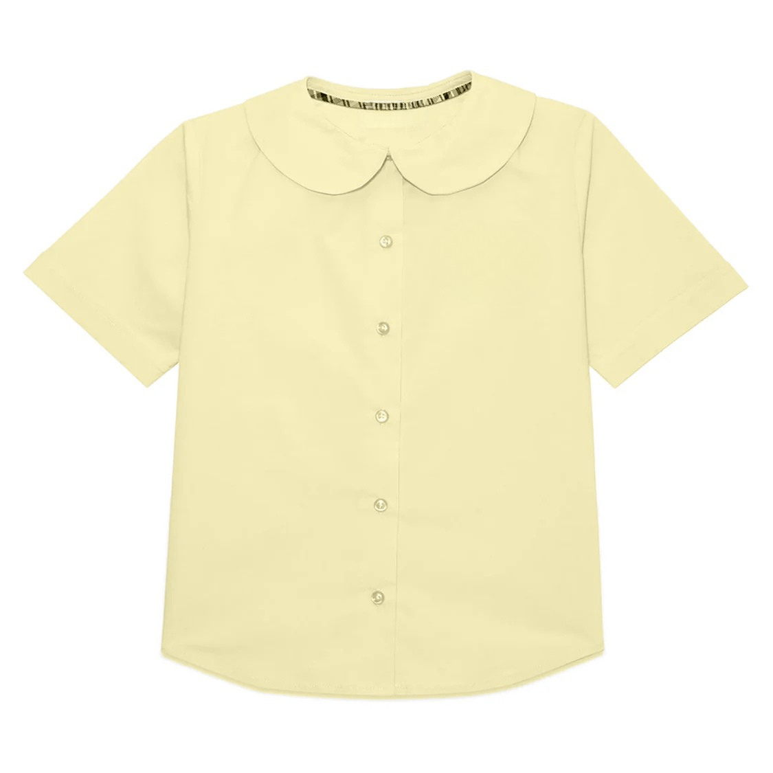 Children's World Girls Yellow Peter Pan Blouse - No Logo - Logo Express Uniforms - School Uniforms