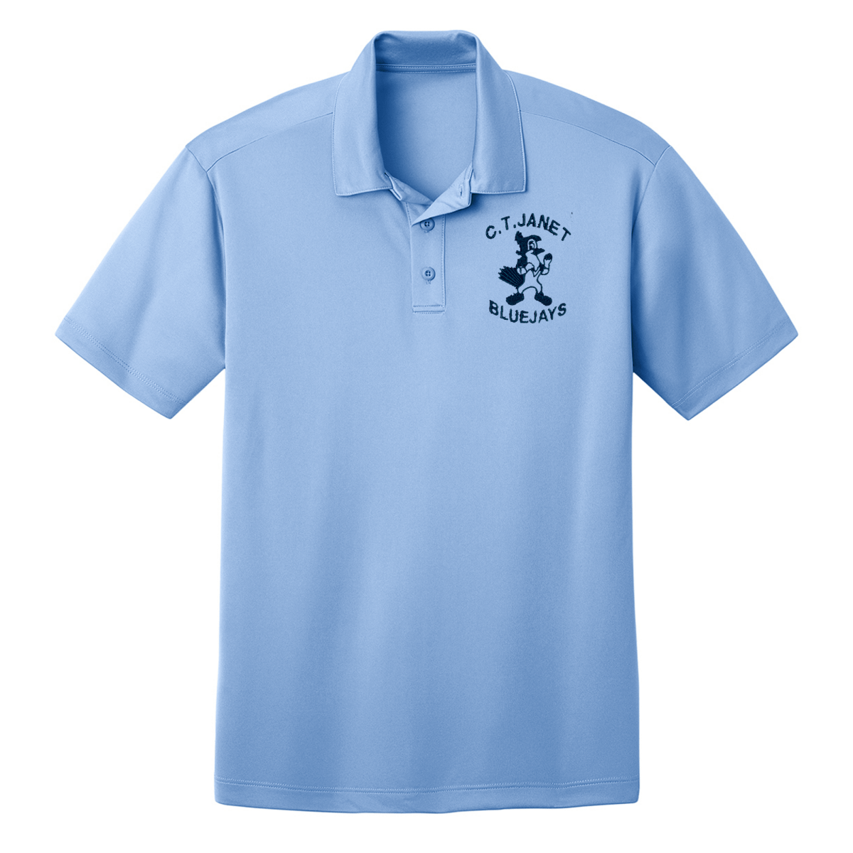C.T. Janet 6th - 7th Light Blue Polo - Logo Express Uniforms - School Uniforms