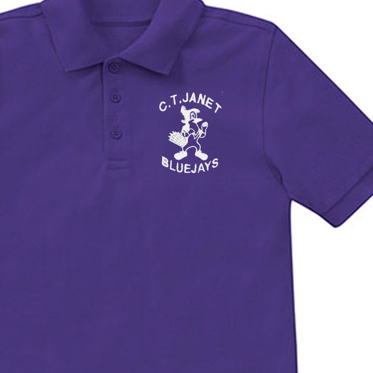 C.T. Janet Pre - K - Kindergarten Purple Polo - Logo Express Uniforms - School Uniforms