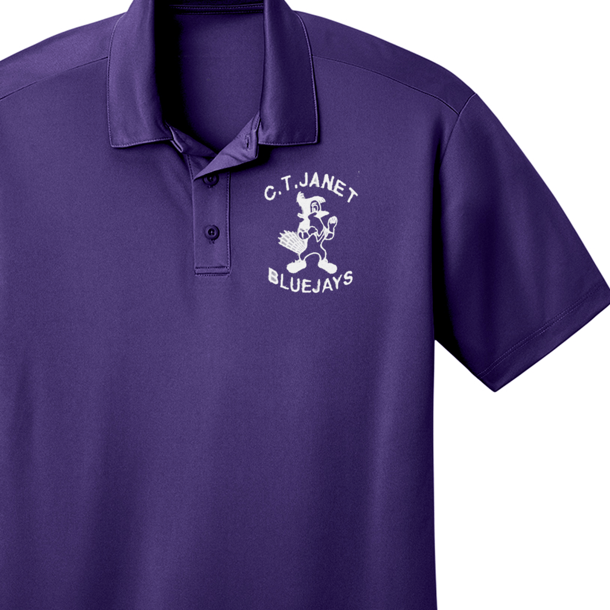 C.T. Janet Pre - K - Kindergarten Purple Polo - Logo Express Uniforms - School Uniforms