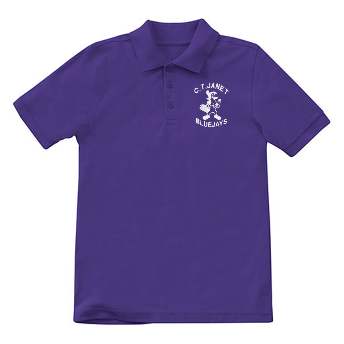 C.T. Janet Pre - K - Kindergarten Purple Polo - Logo Express Uniforms - School Uniforms