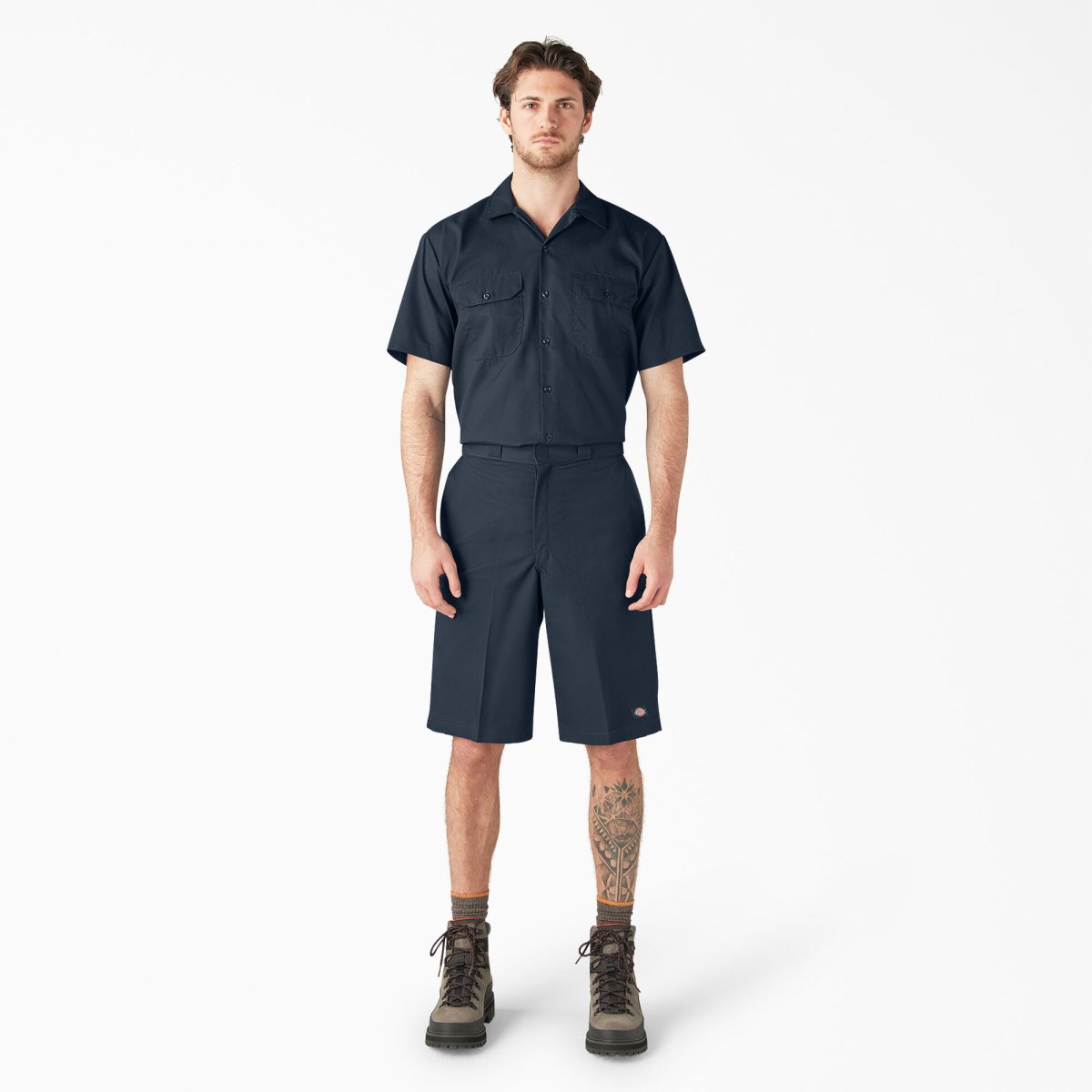 Dickies Boys Flat Front Shorts Dark Navy - Logo Express Uniforms - School Uniforms