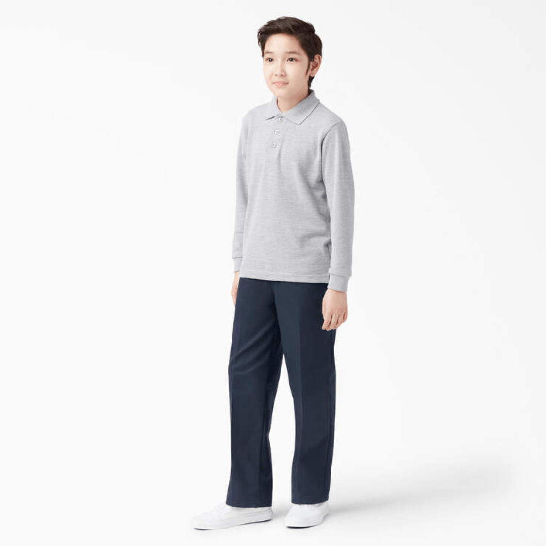 Dickies Boys Flexwaist™ Flat Front Pant, Dark Navy - Logo Express Uniforms - School Uniforms
