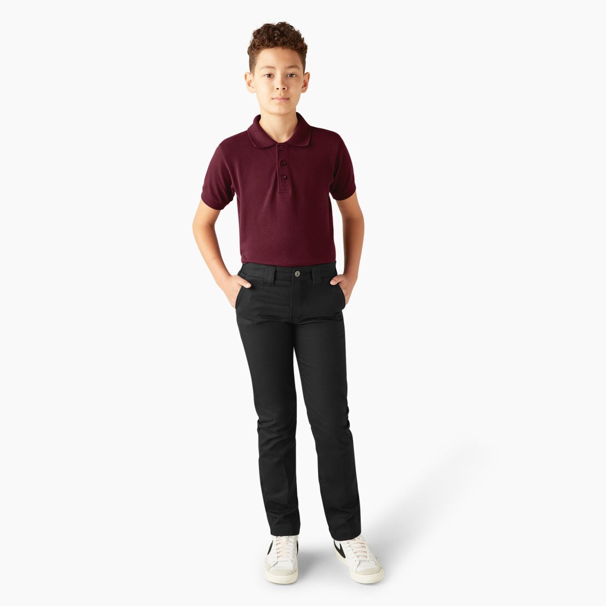 Dickies Boys Skinny Fit Pants Black - Logo Express Uniforms - School Uniforms