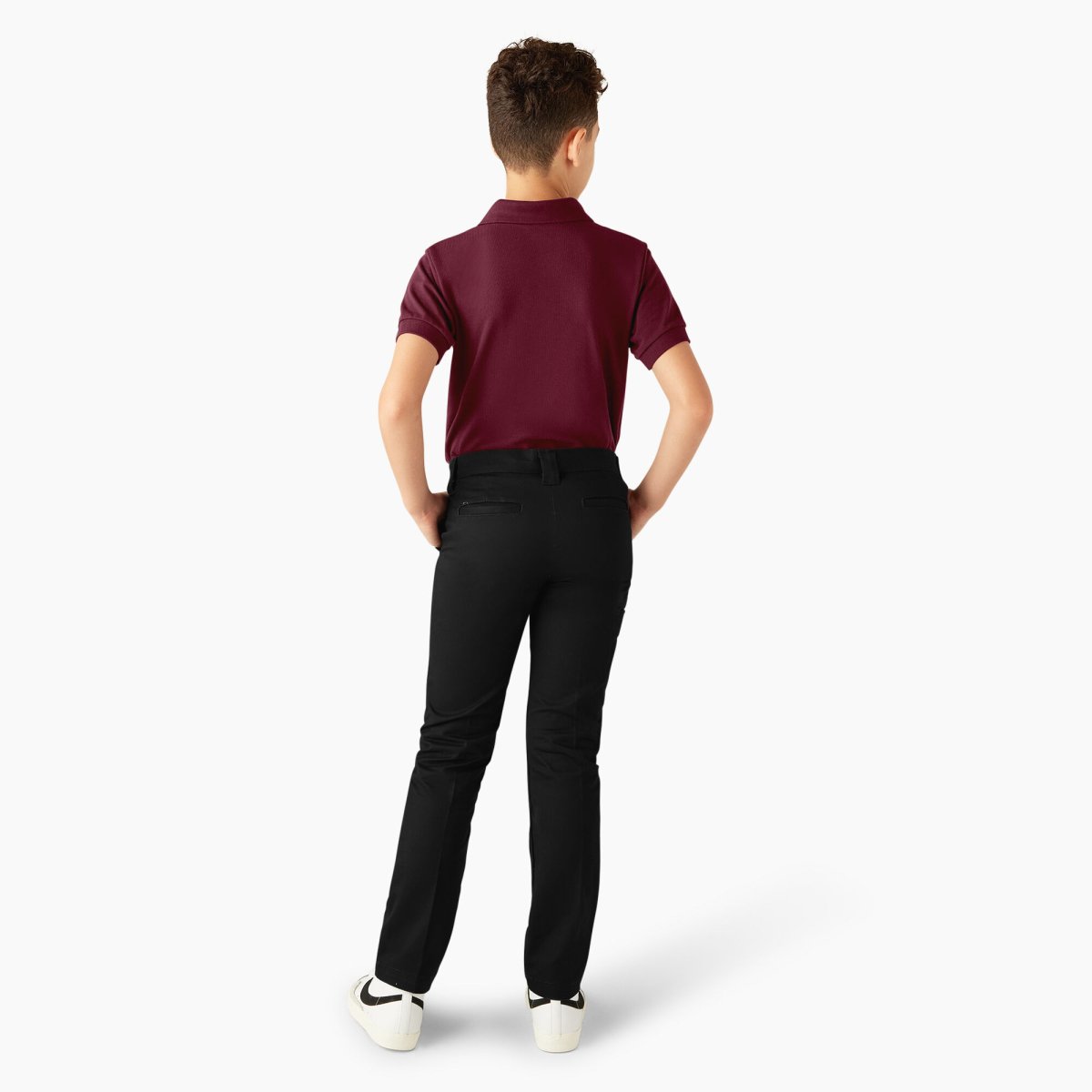 Dickies Boys Skinny Fit Pants Black - Logo Express Uniforms - School Uniforms