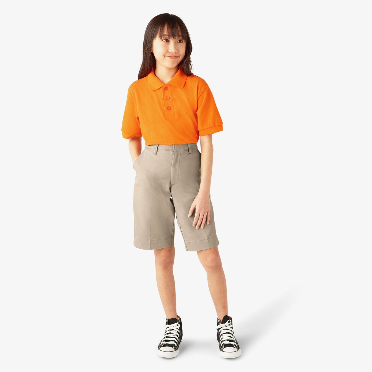 Dickies Girls Bermuda Shorts Desert Sand - Logo Express Uniforms - School Uniforms