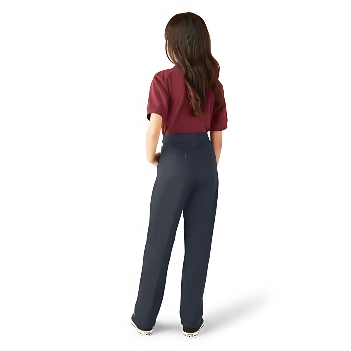 Dickies Girls Slim Fit Pants Dark Navy - Logo Express Uniforms - School Uniforms