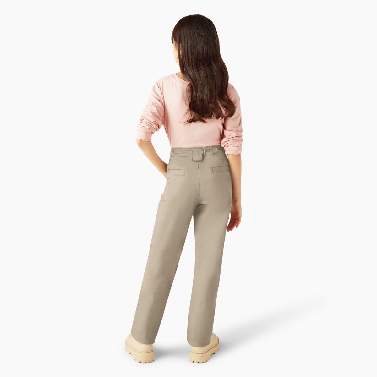 Dickies Girls Slim Fit Pants Desert Sand - Logo Express Uniforms - School Uniforms