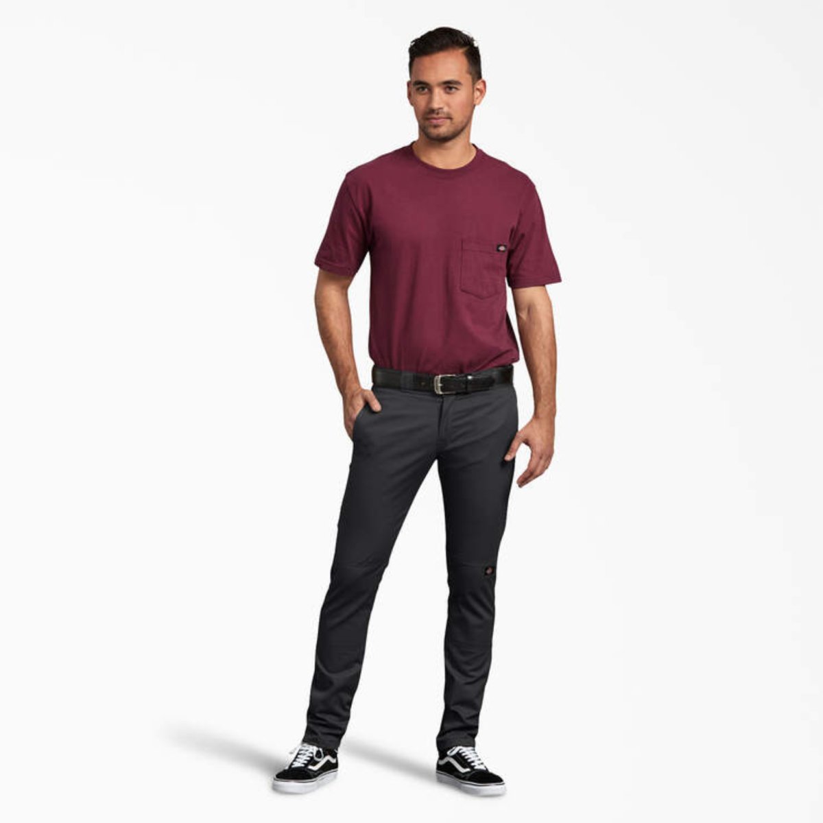 Dickies Men's 811 Skinny Fit Work Pants Black - Logo Express Uniforms - School Uniforms