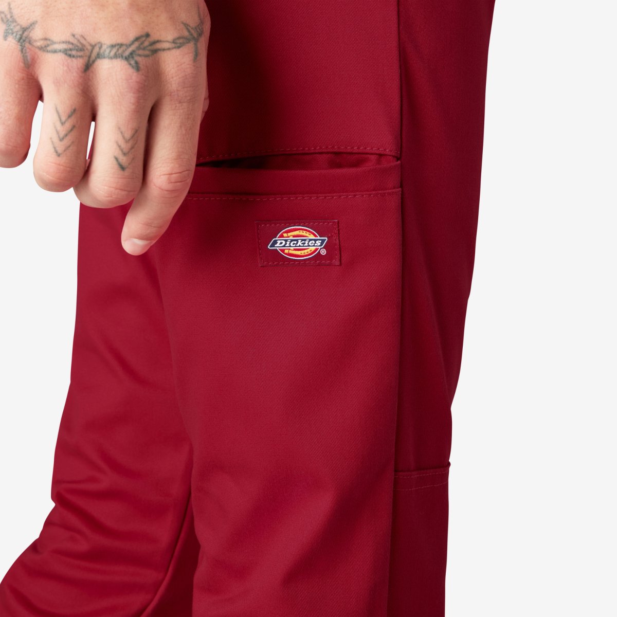 Dickies Men's 811 Skinny Fit Work Pants English Red - Logo Express Uniforms - School Uniforms