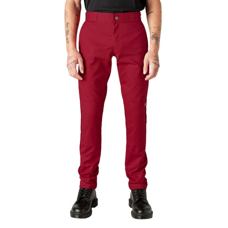 Dickies Men's 811 Skinny Fit Work Pants English Red - Logo Express Uniforms - School Uniforms