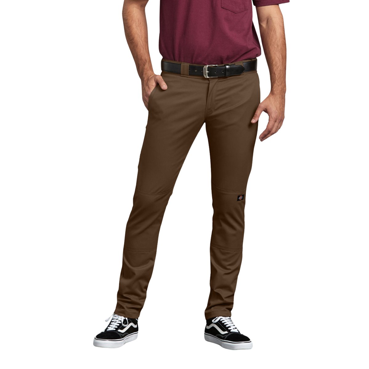 Dickies Men's 811 Skinny Fit Work Pants Timber Brown - Logo Express Uniforms - School Uniforms