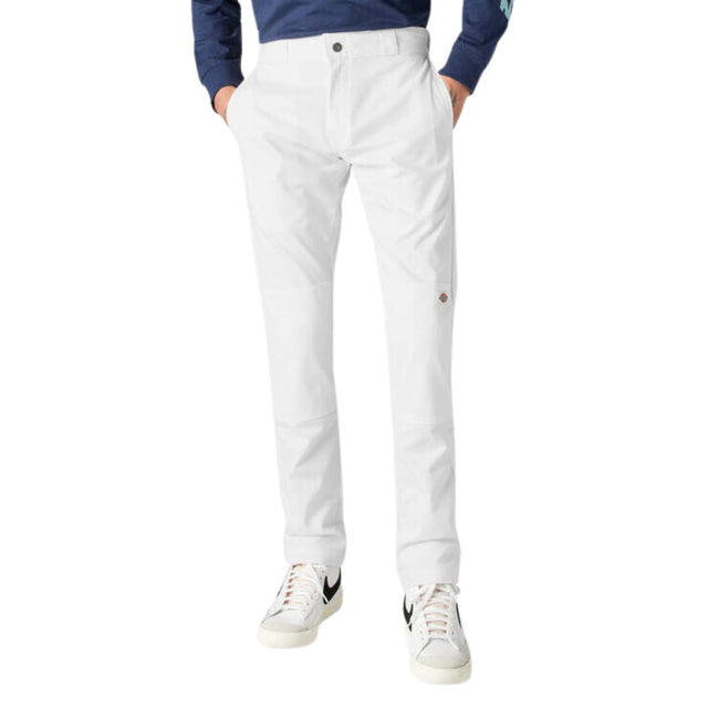 Dickies Men's 811 Skinny Fit Work Pants White - Logo Express Uniforms - School Uniforms