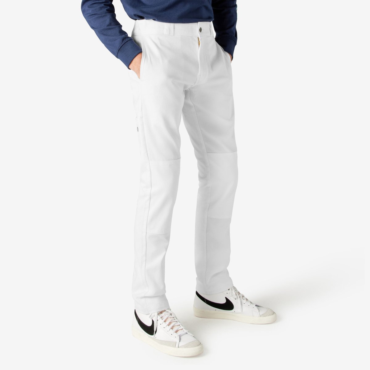 Dickies Men's 811 Skinny Fit Work Pants White - Logo Express Uniforms - School Uniforms