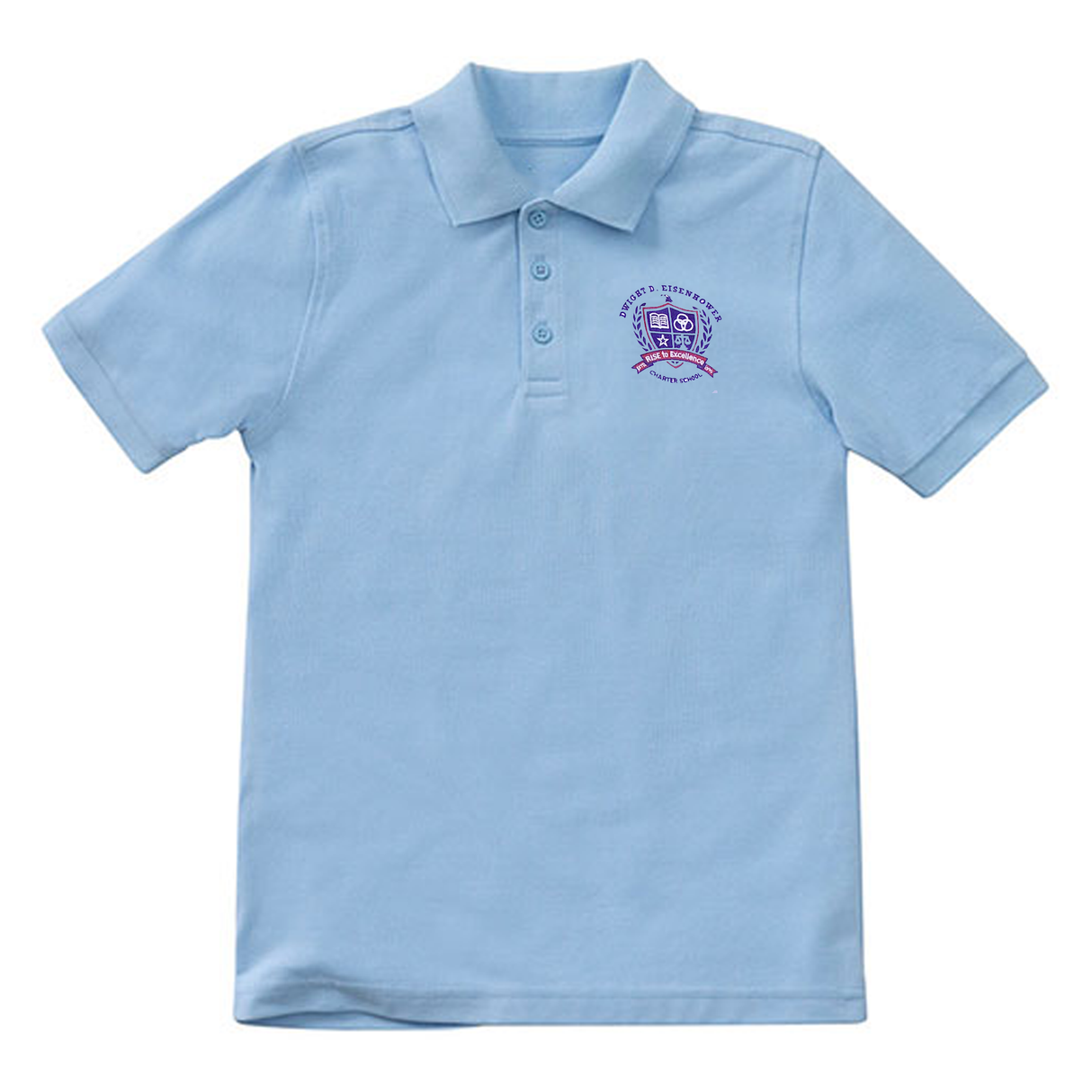 Dwight Eisenhower 6th-8th Grade Light Blue Polo