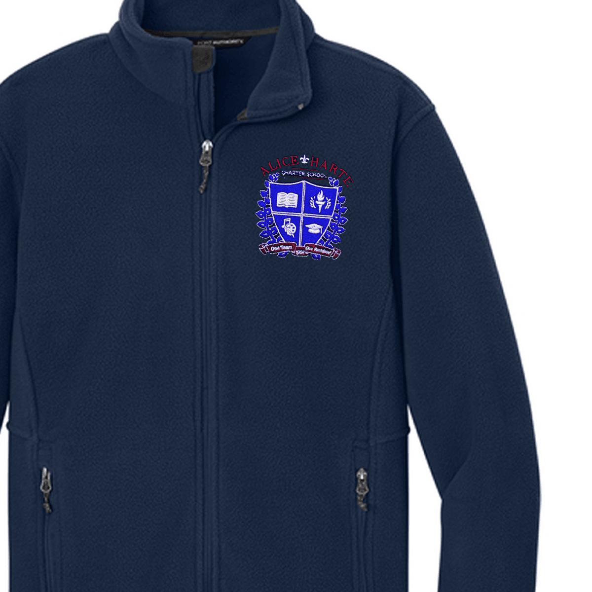 Dwight Eisenhower Navy Fleece Jacket - Logo Express Uniforms - School Uniforms