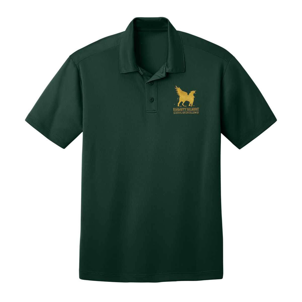 Emmett Gilbert 1st - 5th Forest Green Polo - Logo Express Uniforms - School Uniforms