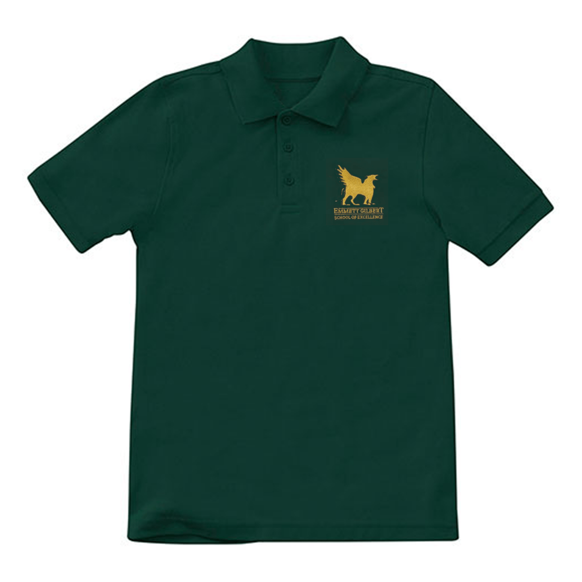 Emmett Gilbert 1st - 5th Forest Green Polo - Logo Express Uniforms - School Uniforms
