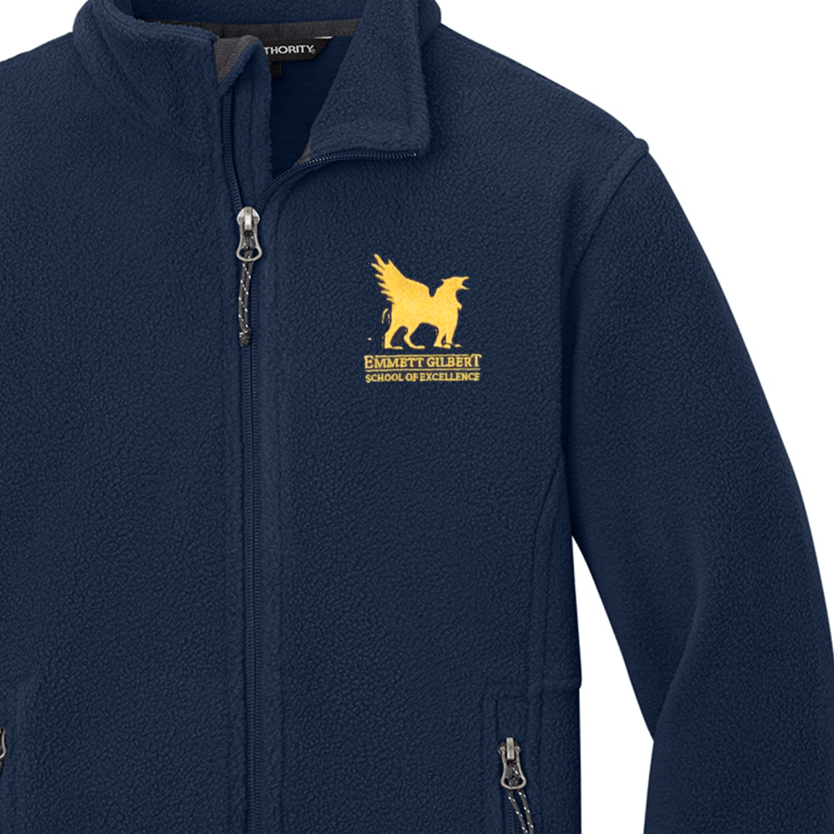 Emmett Gilbert Navy Fleece Jacket - Logo Express Uniforms - School Uniforms