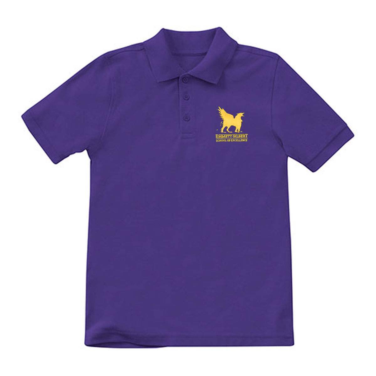 Emmett Gilbert PreK - Kindergarten Purple Polo - Logo Express Uniforms - School Uniforms