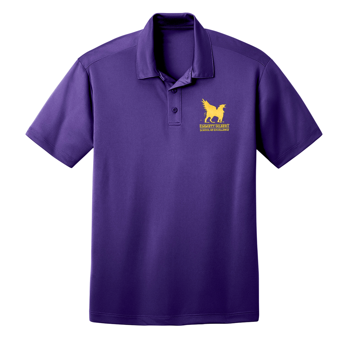 Emmett Gilbert PreK - Kindergarten Purple Polo - Logo Express Uniforms - School Uniforms