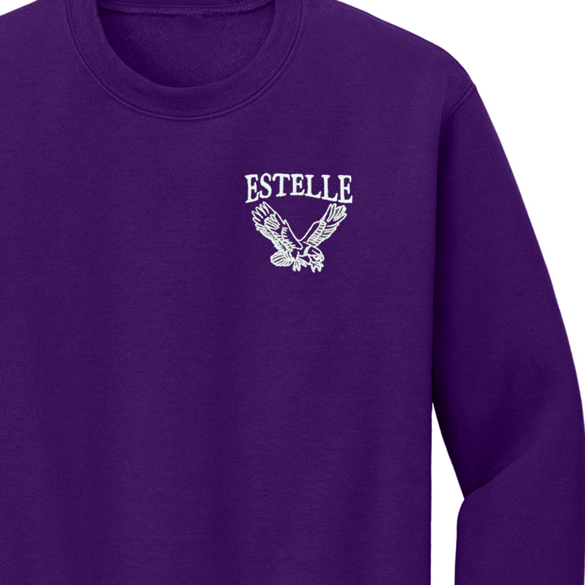 Estelle Elementary Purple Sweatshirt - Logo Express Uniforms - School Uniforms