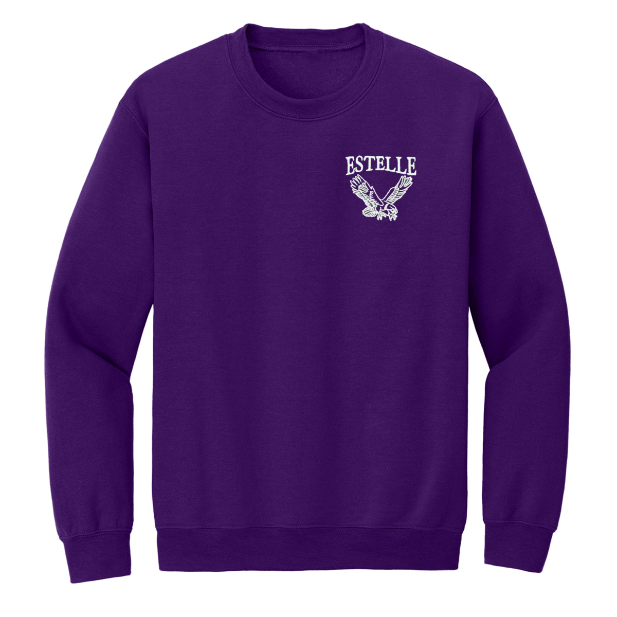 Estelle Elementary Purple Sweatshirt - Logo Express Uniforms - School Uniforms