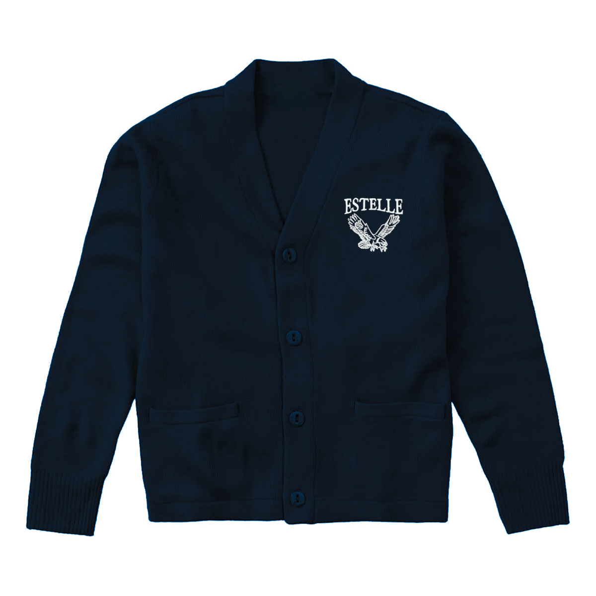 Estelle Navy Cardigan V - Neck - Logo Express Uniforms - School Uniforms