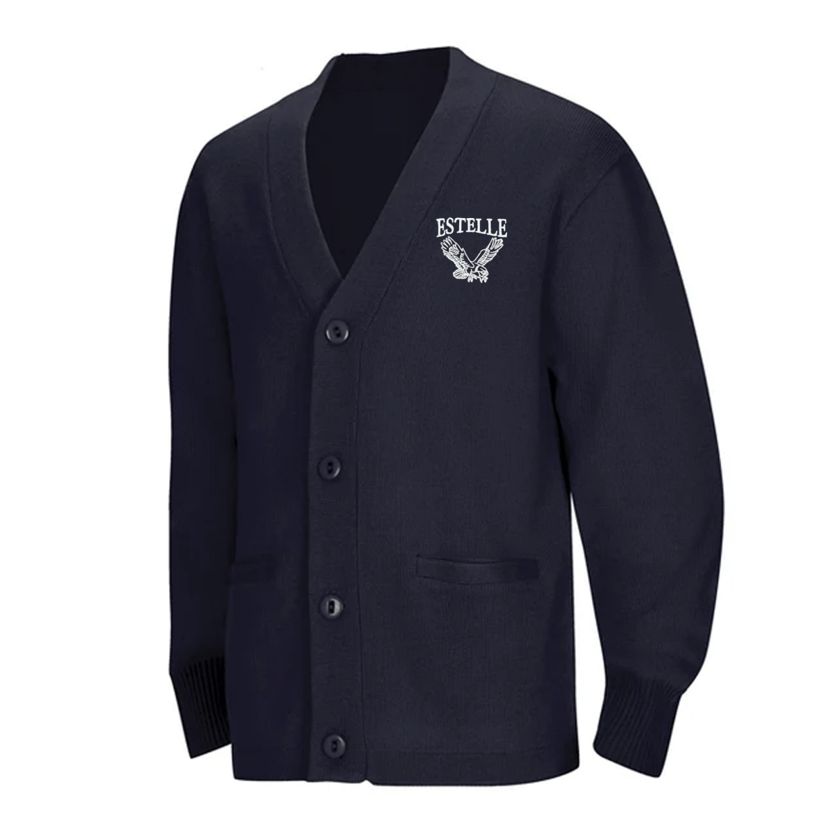 Estelle Navy Cardigan V - Neck - Logo Express Uniforms - School Uniforms