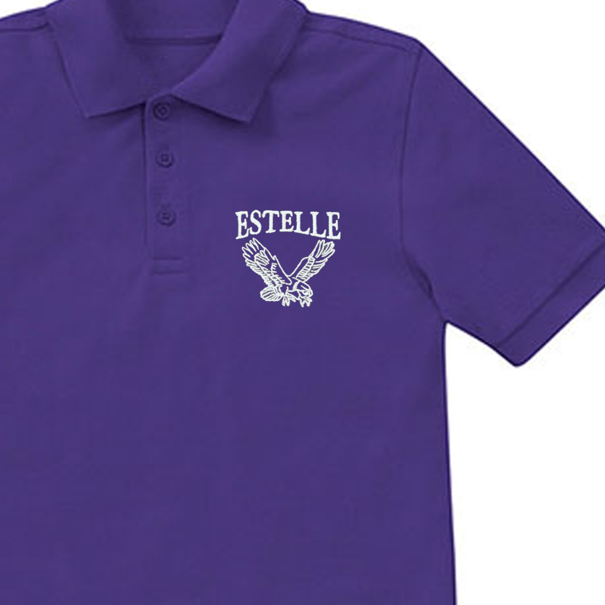 Estelle PreK - Kindergarten Purple Polo - Logo Express Uniforms - School Uniforms
