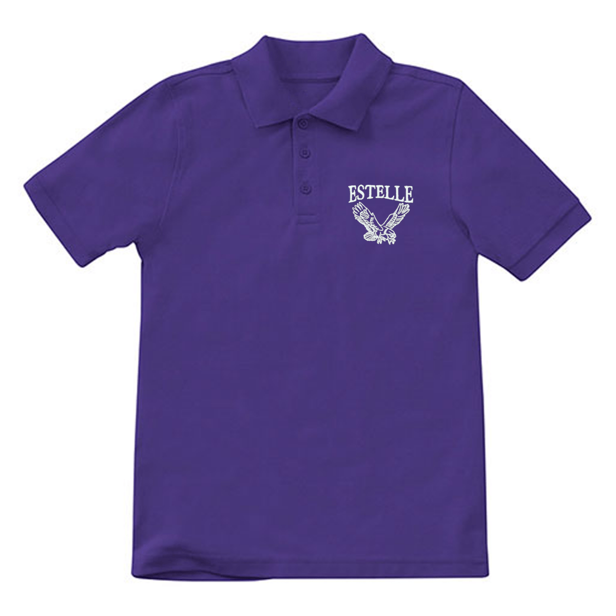 Estelle PreK - Kindergarten Purple Polo - Logo Express Uniforms - School Uniforms