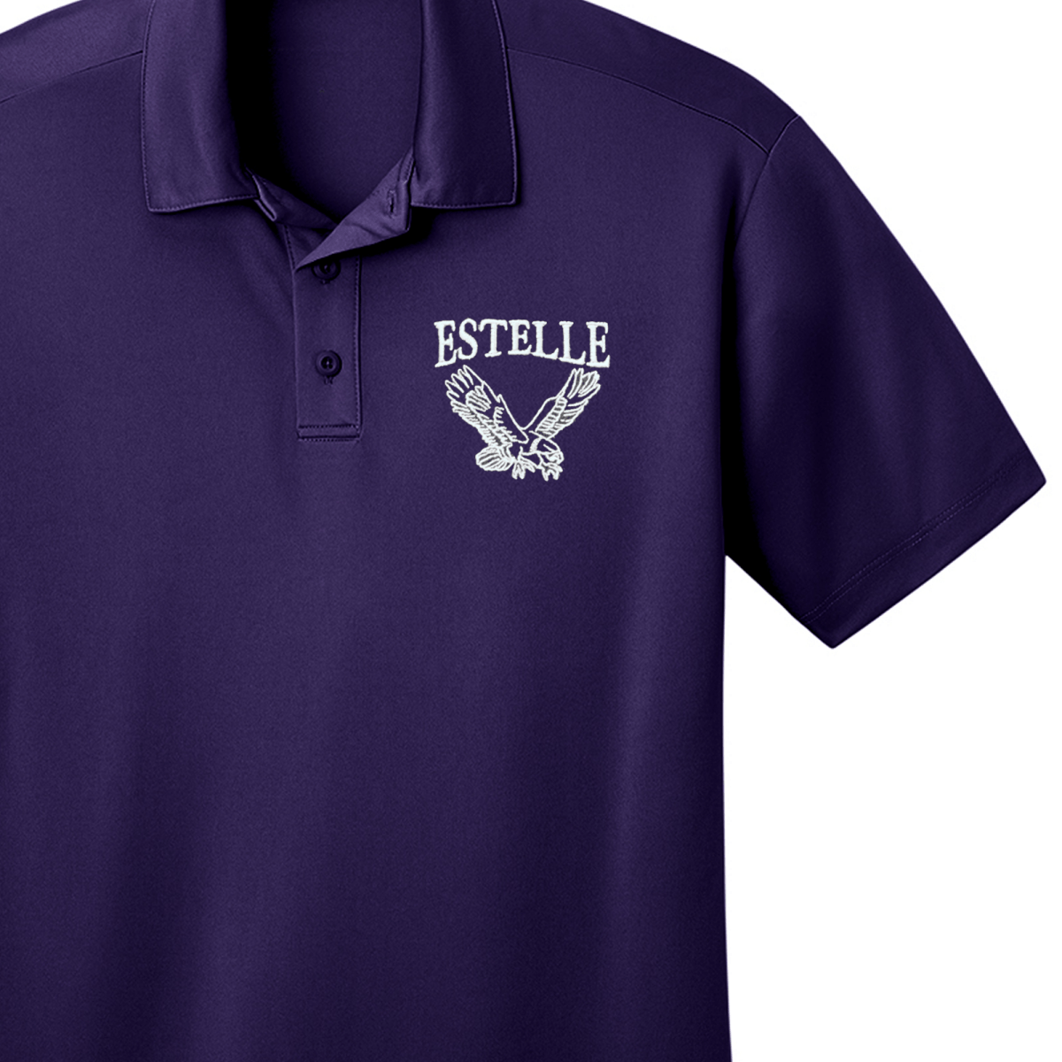 Estelle PreK - Kindergarten Purple Polo - Logo Express Uniforms - School Uniforms