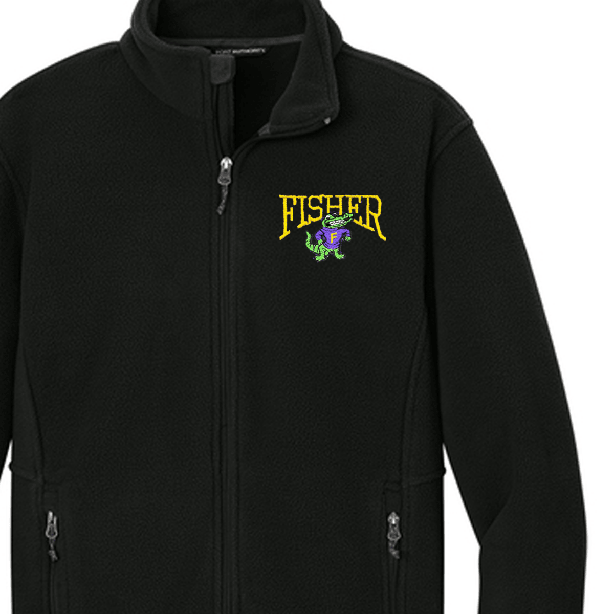 Fisher Middle/High School Black Fleece Jacket - Logo Express Uniforms - School Uniforms