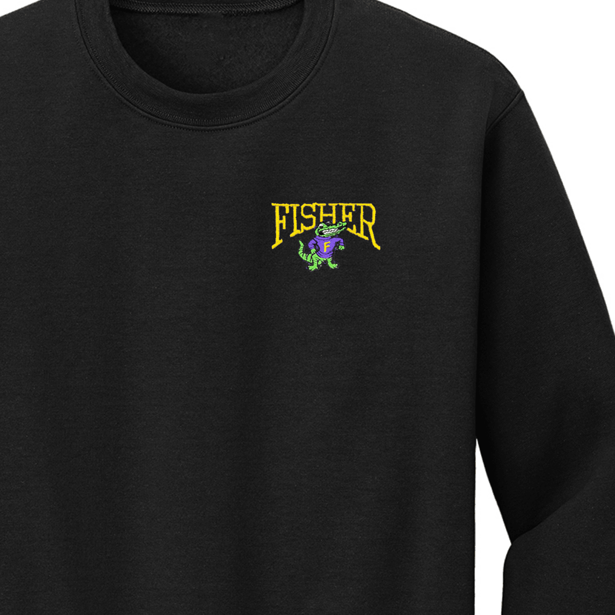 Fisher Middle/High School Black Sweatshirt - Logo Express Uniforms - School Uniforms