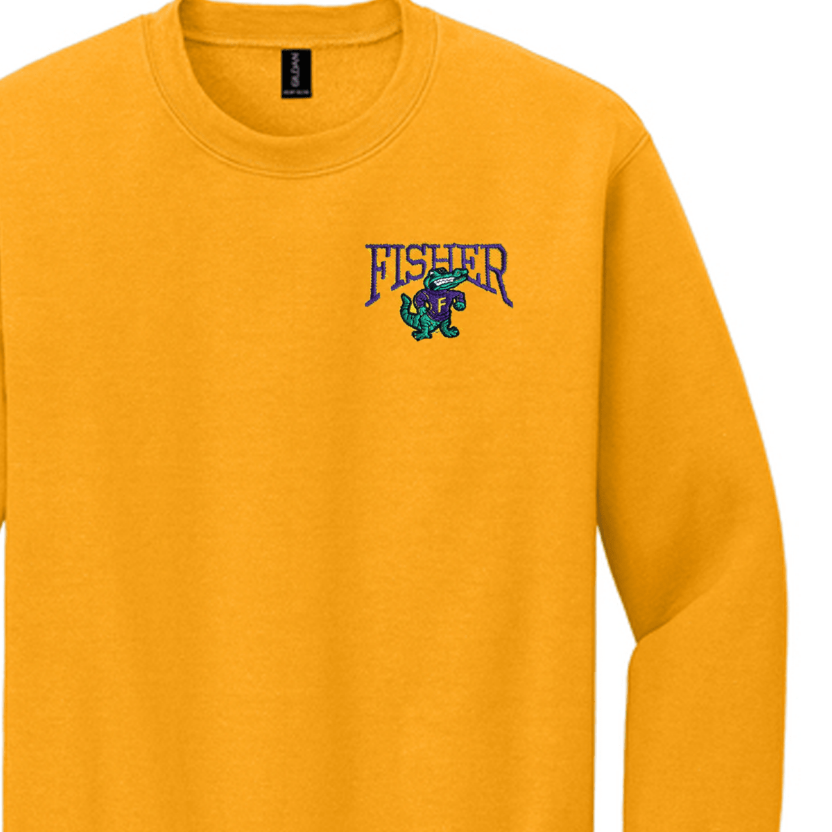 Fisher Middle/High School Gold Sweatshirt - Logo Express Uniforms - School Uniforms