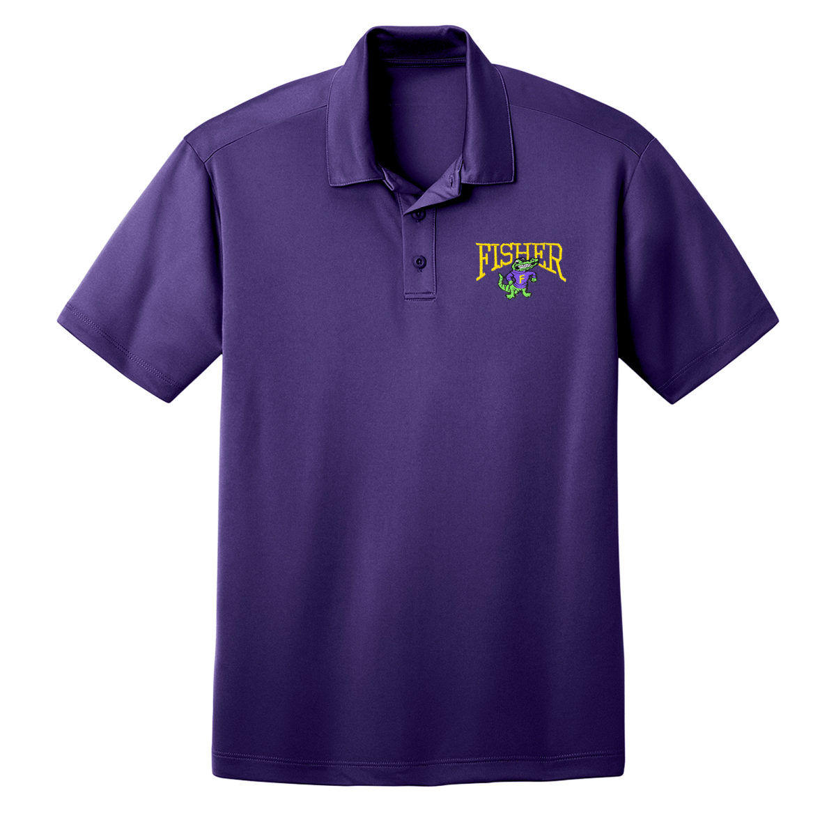 Fisher Middle/High School Purple Polo - Logo Express Uniforms - School Uniforms