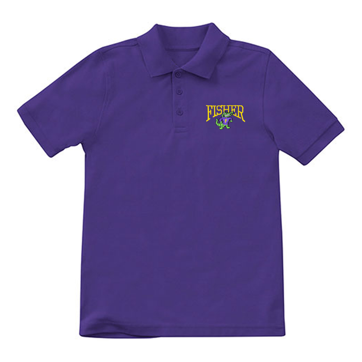 Fisher Middle/High School Purple Polo - Logo Express Uniforms - School Uniforms