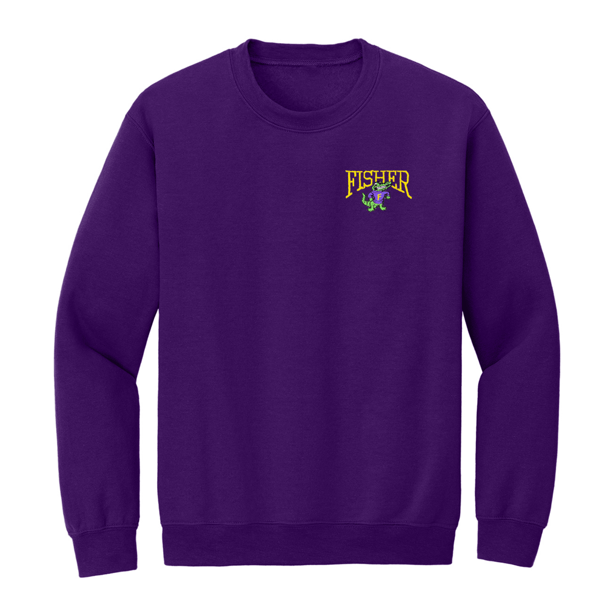 Fisher Middle/High School Purple Sweatshirt - Logo Express Uniforms - School Uniforms