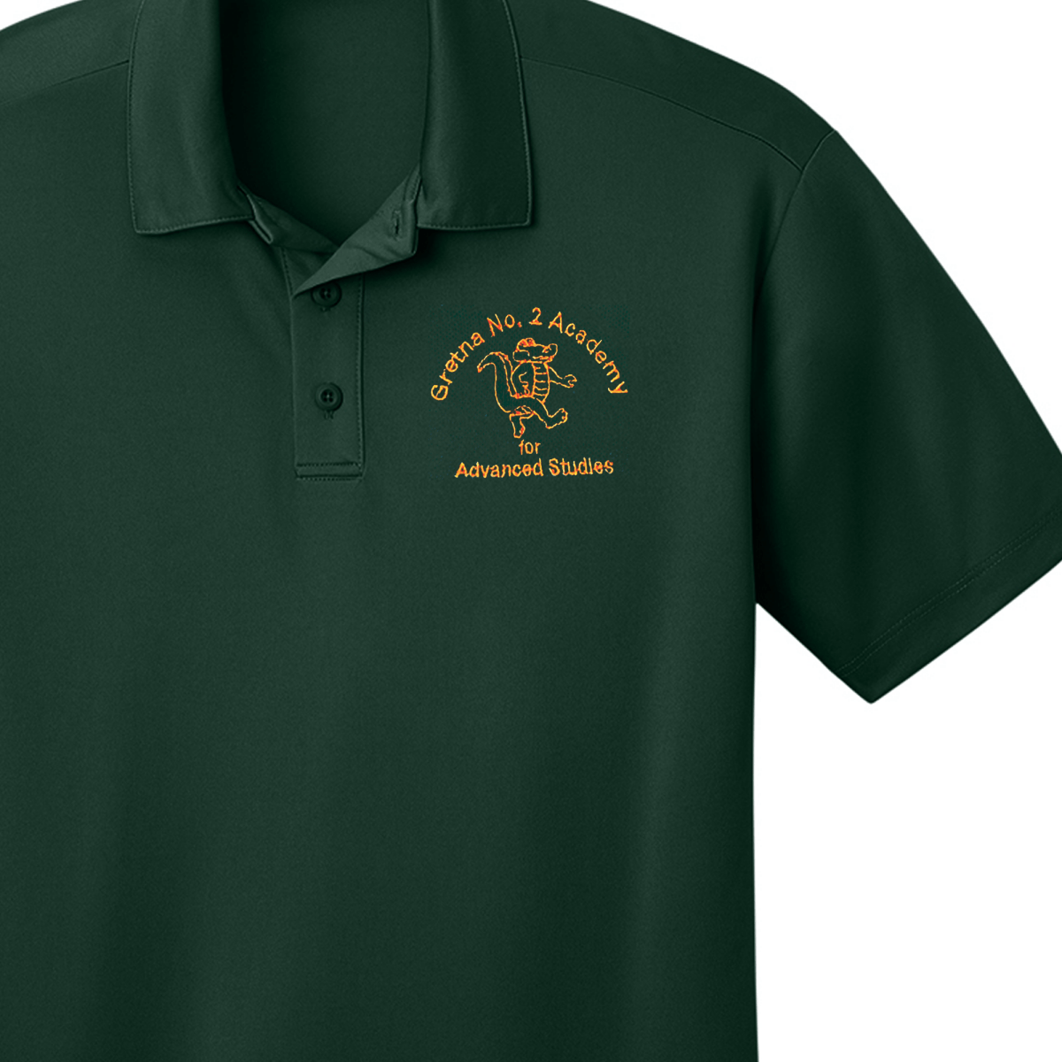 Gretna No. 2 - 1st - 5th Forest Green Polo - Logo Express Uniforms - School Uniforms