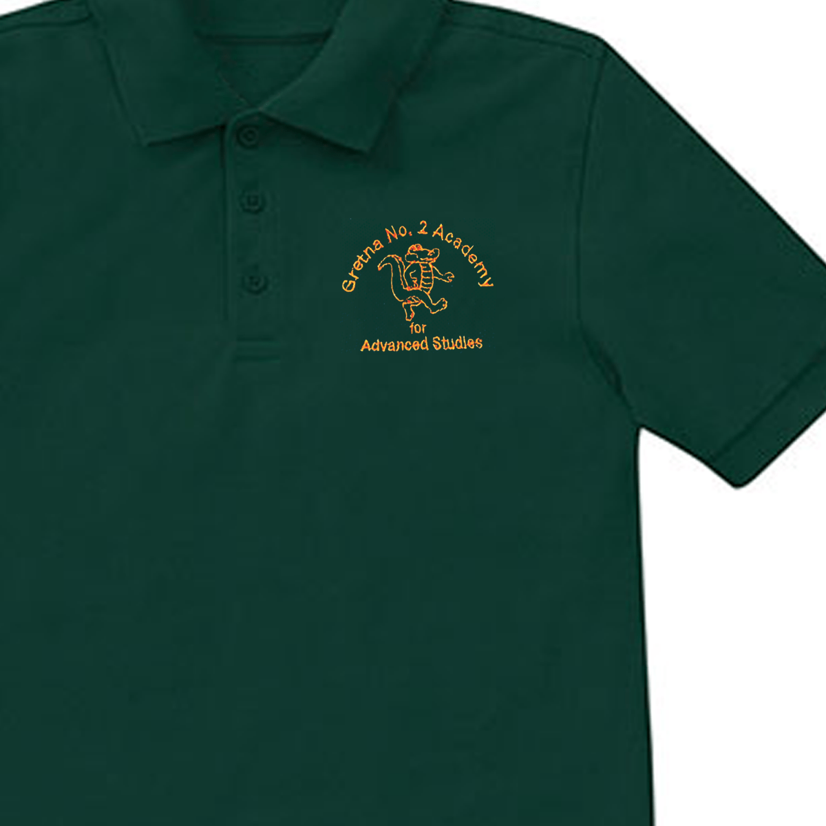 Gretna No. 2 - 1st - 5th Forest Green Polo - Logo Express Uniforms - School Uniforms