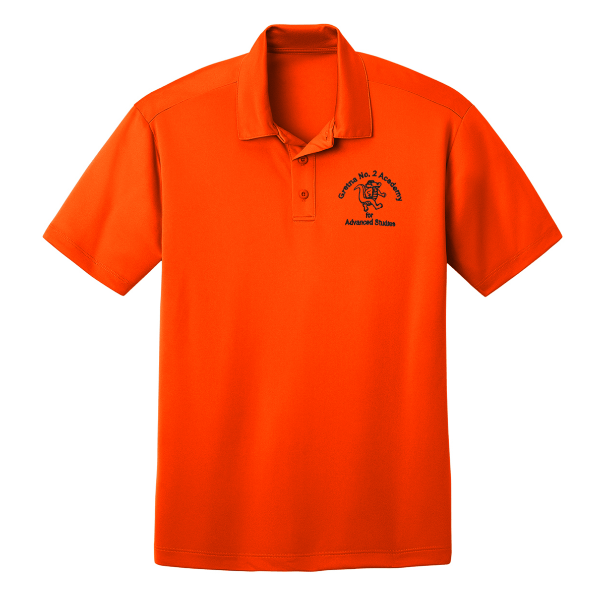 Gretna No. 2 - 1st - 5th Grade Orange Polo - Logo Express Uniforms - School Uniforms