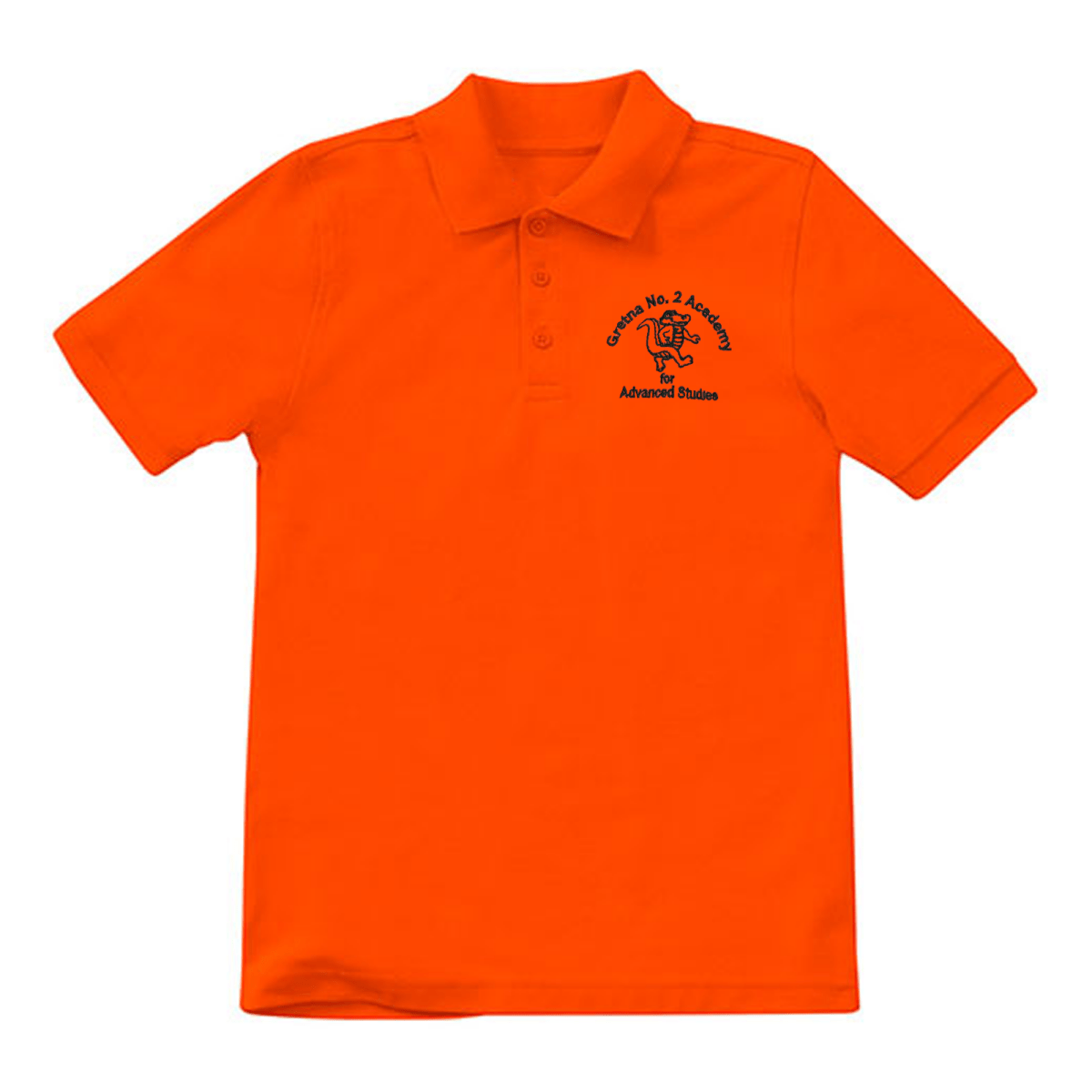 Gretna No. 2 - 1st - 5th Grade Orange Polo - Logo Express Uniforms - School Uniforms